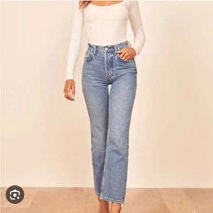 Reformation Cynthia High Rise Straight Jeans Sz 23